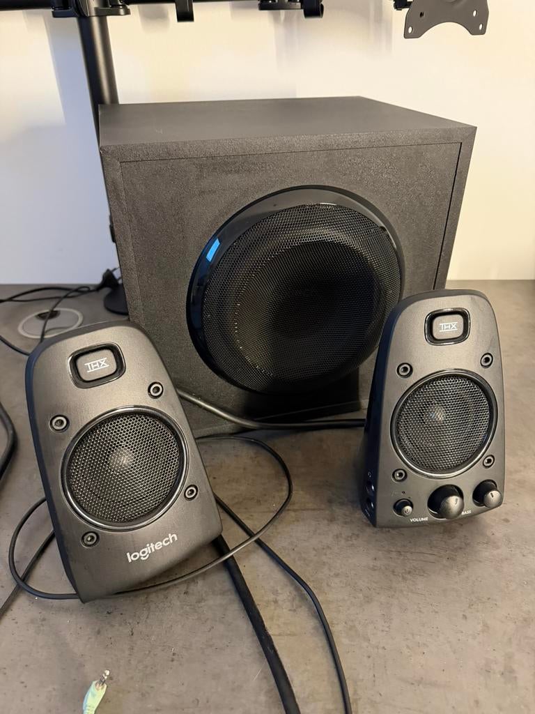 Logitech Z623 - 2.1 speakersysteem - THX - Zwart, Computers en Software, Pc speakers, Ophalen of Verzenden, Gebruikt, Audiokanaal 2.1