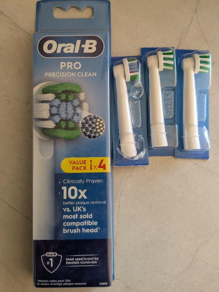 Oral-B Pro opzetborstels, Ophalen of Verzenden, Nieuw, Opzetborstel