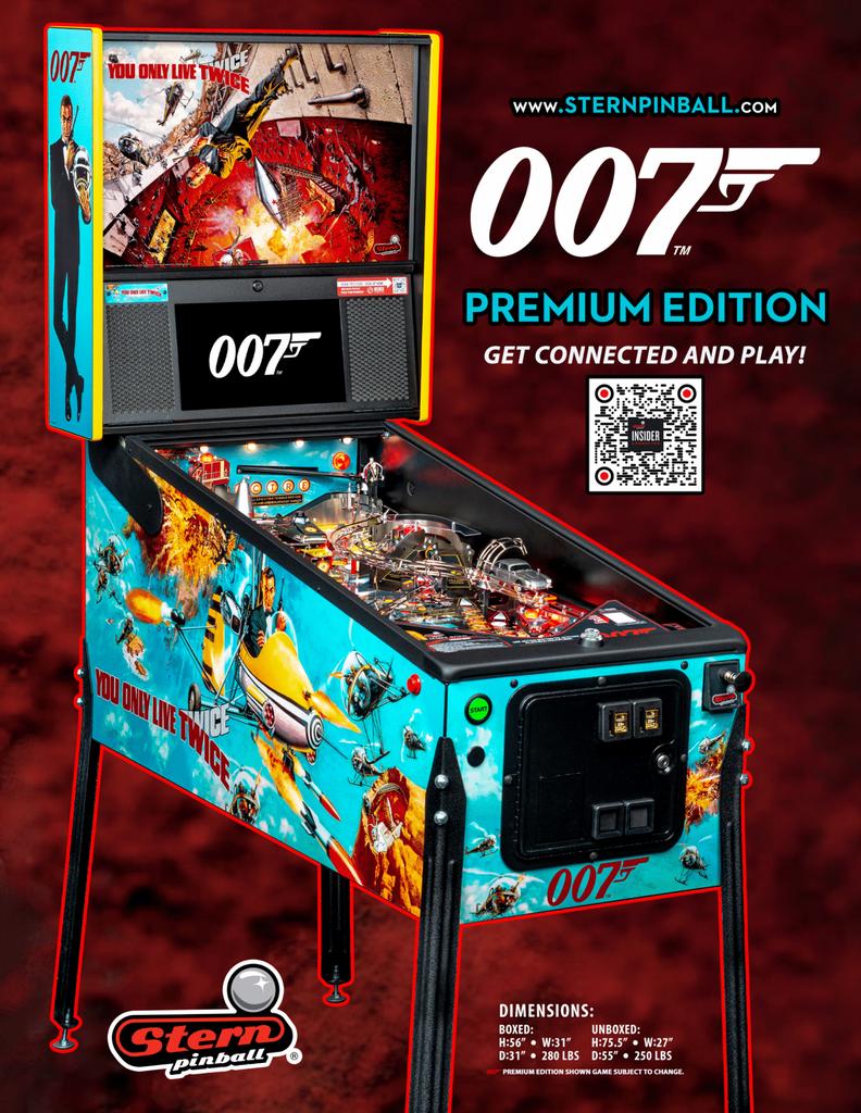 James bond premiun flipperkast NIEUW, Verzamelen, Automaten | Flipperkasten, Stern, Ophalen of Verzenden, Zo goed als nieuw, Dot-matrix