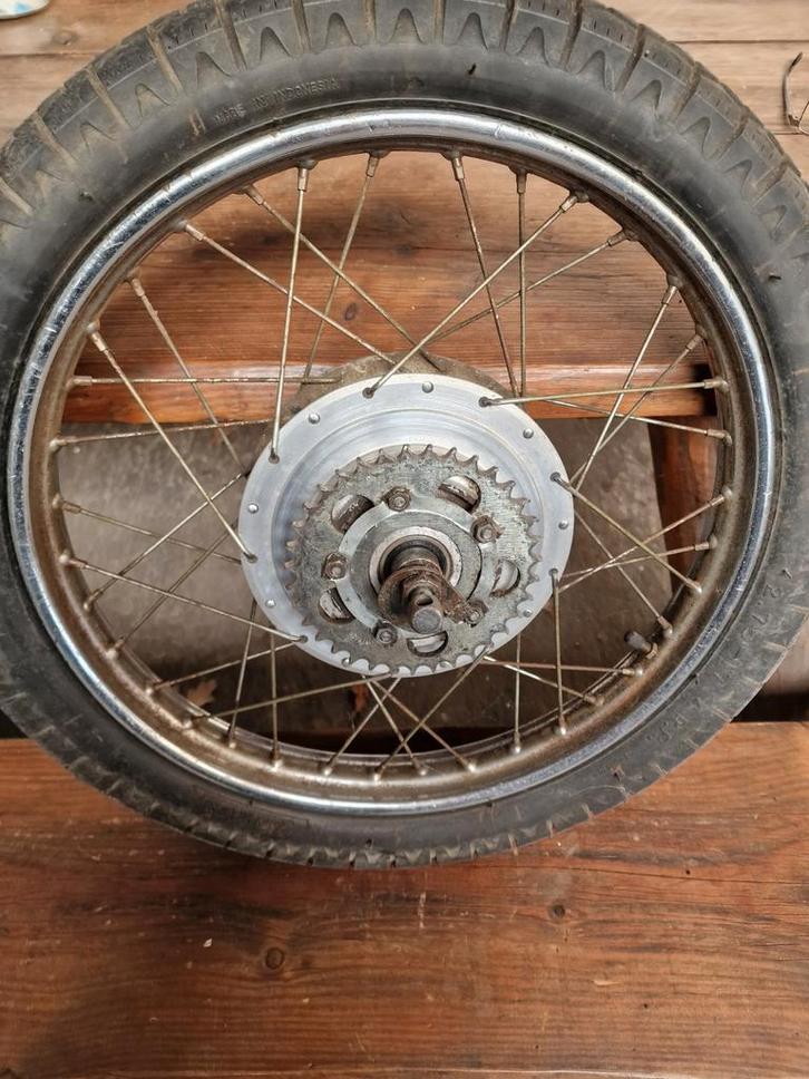 Kreidler achterwiel 160 mm Leleu naaf, in goede staat. ROND!, Fietsen en Brommers, Brommeronderdelen | Kreidler, Gebruikt, Overige typen