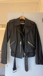 All Saints leather biker jacket size EU38, Ophalen, Zo goed als nieuw, Zwart