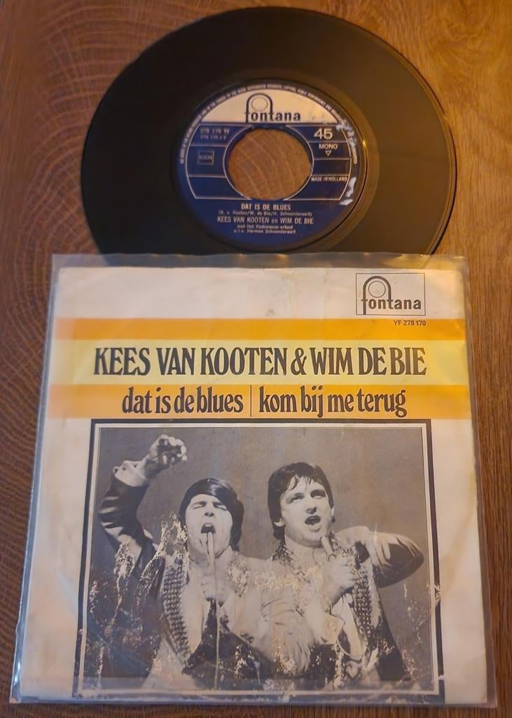 Kees van Kooten & Wim de Bie - Dat is de Blues 7 inch, Gebruikt, Fotohoes, 7 inch, Ophalen of Verzenden
