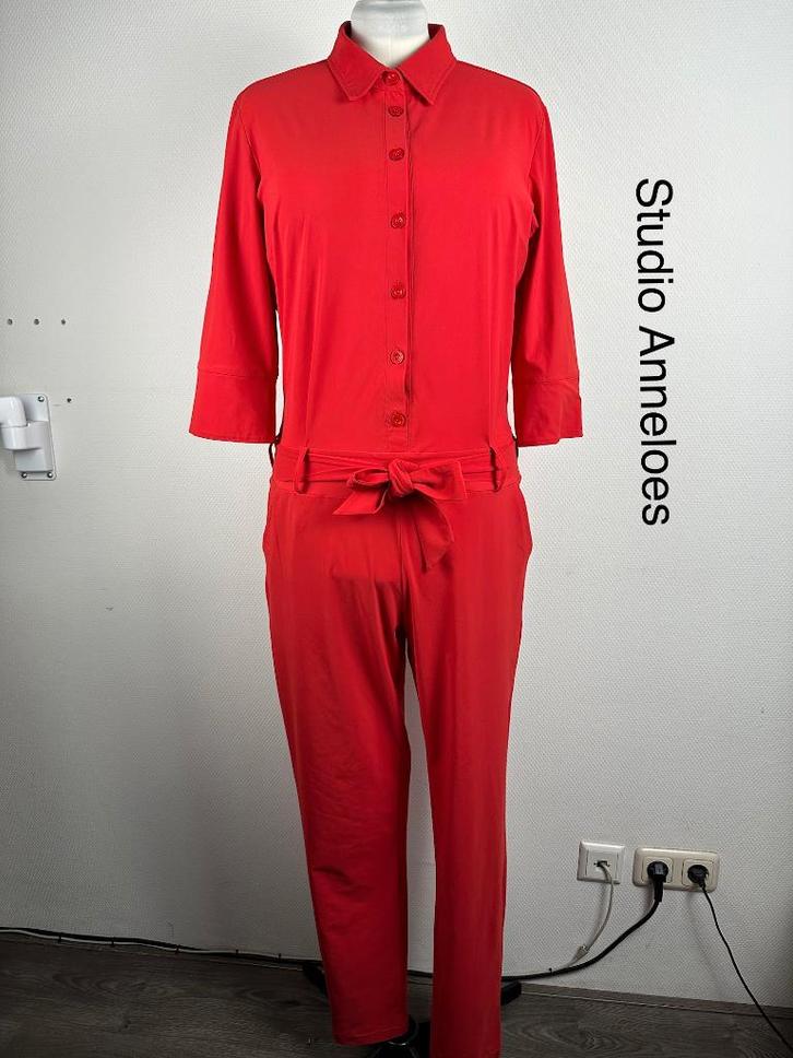 Studio Anneloes Jumpsuit  (mt: 42) 14,6/9963, Kleding | Dames, Jumpsuits, Zo goed als nieuw, Maat 42/44 (L), Rood, Ophalen of Verzenden