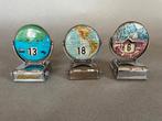 Drie vintage draai/flip kalenders voor op het bureau, Ophalen of Verzenden