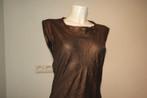 Monique van Heist bronze zijde top prachtig mt S, Overige kleuren, Verzenden, Zo goed als nieuw, Monique van Heist