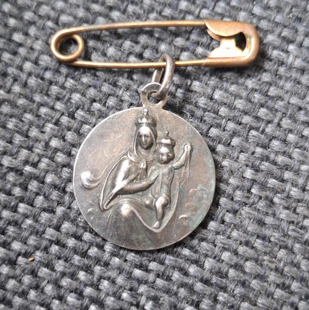 Antieke religieuze bedel hanger., Antiek en Kunst, Ophalen of Verzenden