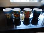 Bekers  groot, met kunstafdruk 4 stuks, Keramiek, Overige typen, Nieuw, Ophalen of Verzenden