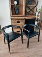 Molteni Afra & Tobia Scarpa Italiaans 2 stoelen vintage, Ophalen, Twee, Zwart, Zo goed als nieuw