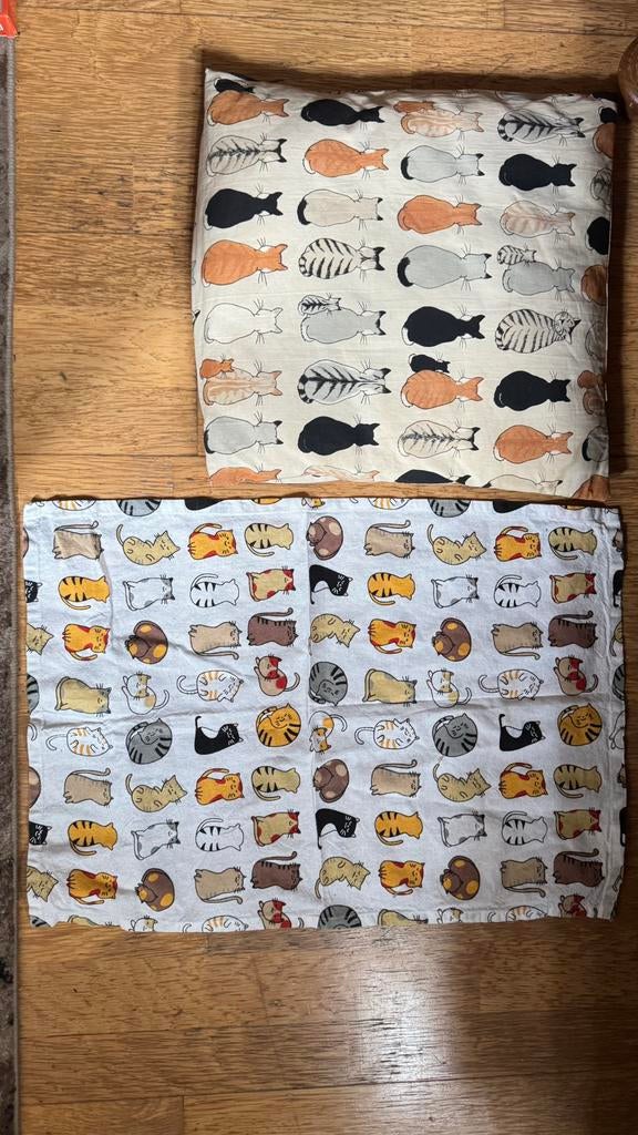 Kussen kussenhoes kat poes, Ophalen of Verzenden, Zo goed als nieuw, Vierkant