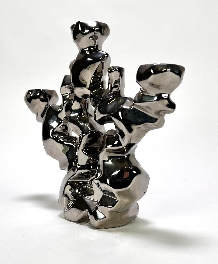 652. Keramieken kaarsenstandaard, eind 20e eeuw, Ophalen of Verzenden