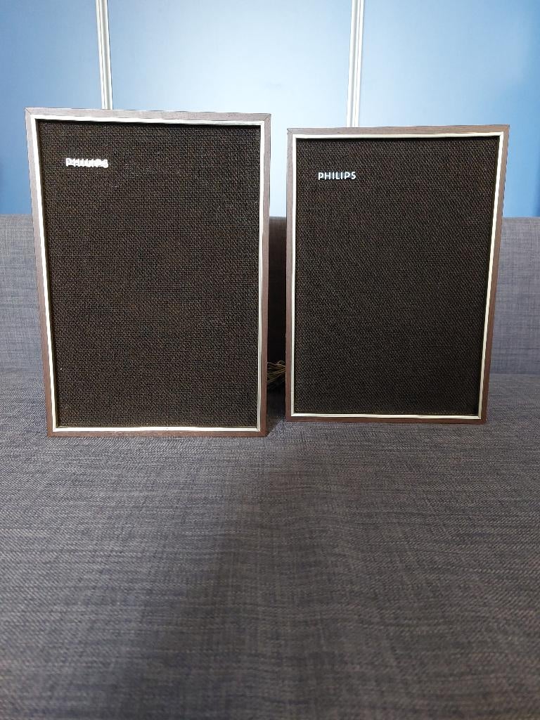 Leuk setje Philips RH421/112 luidsprekers uit 1973., Ophalen, Philips, Gebruikt, Minder dan 60 watt