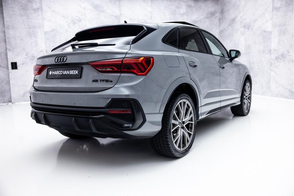 Audi Q3 Sportback 45 TFSI e S Edition | Pano | Leder | SONOS, Auto's, 12 maanden, Gebruikt, Hybride Elektrisch/Benzine, 13 kWh