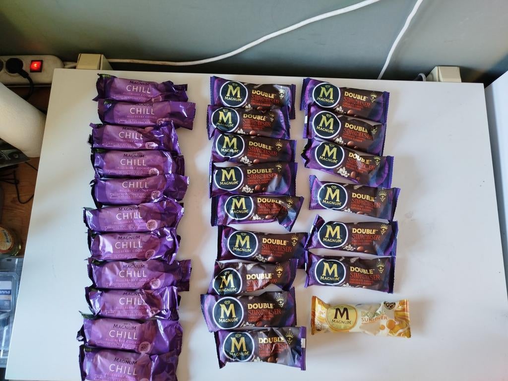 Partij Magnum ijsjes, Ophalen