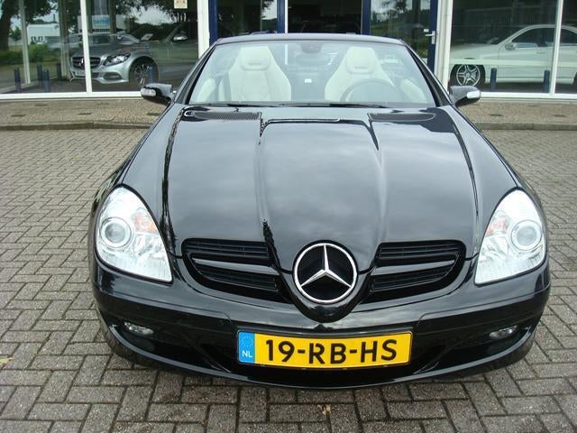 Mercedes-Benz SLK 200 Kompr Roadster AUT 2005 Zwart, Auto's, Automaat, Achterwielaandrijving, 4 cilinders, Cabriolet