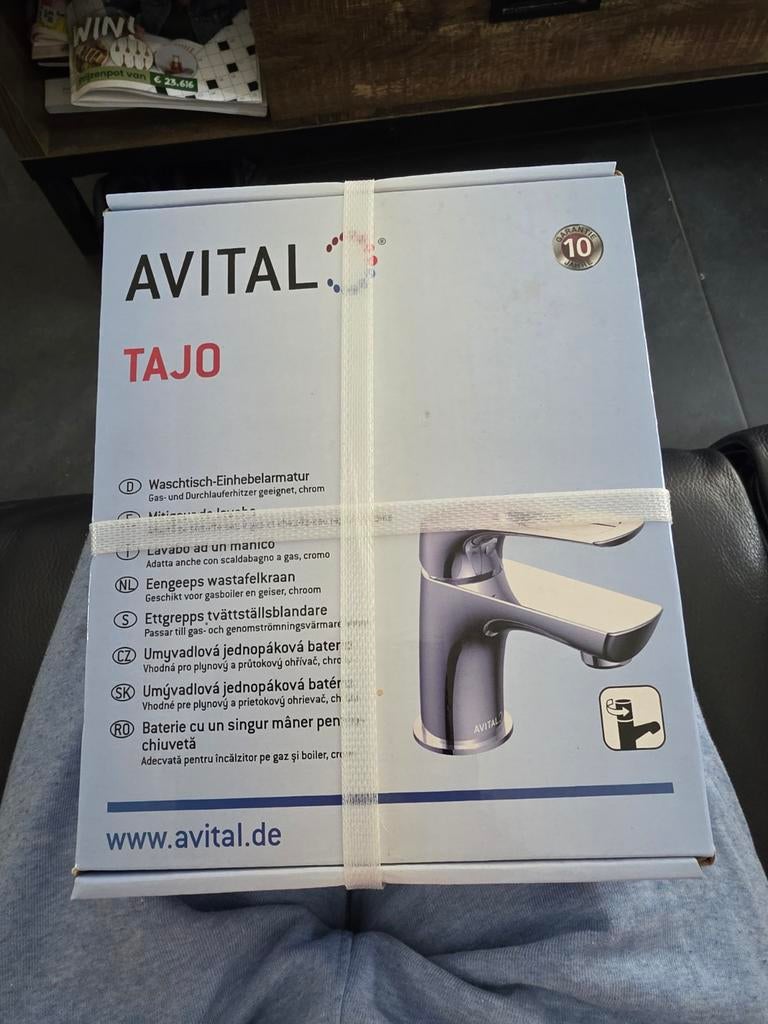 Avital Tajo Wastafelkraan - Nieuw in doos, Doe-het-zelf en Verbouw, Sanitair, Ophalen of Verzenden, Nieuw, Kraan