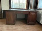 Antiek bureau, klassiek , donker eiken, komt uit kasteel, Ophalen, Gebruikt