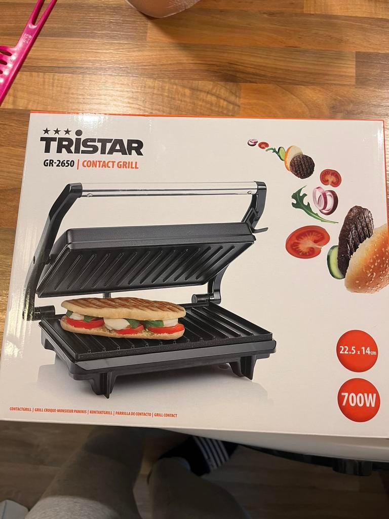 nieuw in doos grill /tosti ijzer, Witgoed en Apparatuur, Contactgrills, Ophalen, Nieuw