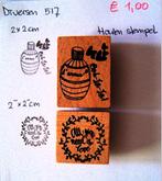 Diversen 517 Houten stempel, Hobby en Vrije tijd, Stempelen, Ophalen of Verzenden, Gebruikt, Houten stempel
