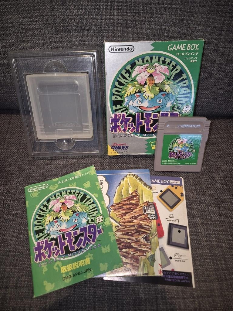 Pokémon Green Japan – CIB Compleet in Doos – Game Boy, Spelcomputers en Games, Games | Nintendo Game Boy, Avontuur en Actie, 1 speler