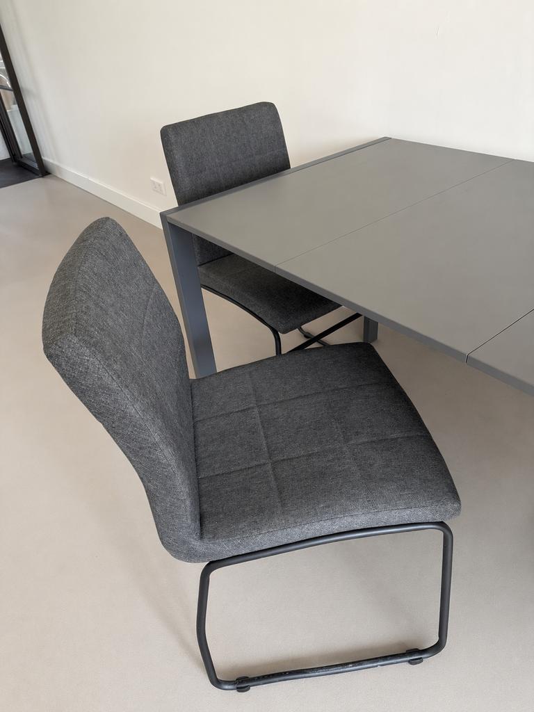 4x Jysk Hammel stoel grijs, Ophalen, Zo goed als nieuw, Grijs, Vier