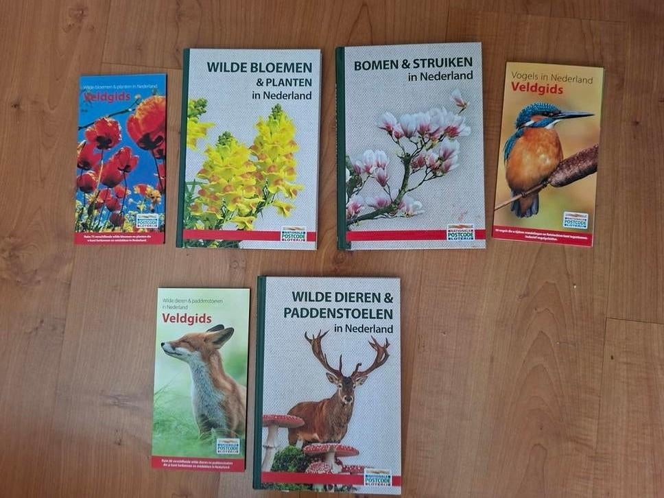 Postcode Loterij boeken met veldgids, Ophalen of Verzenden, Nieuw, Natuur algemeen, Diverse auteurs