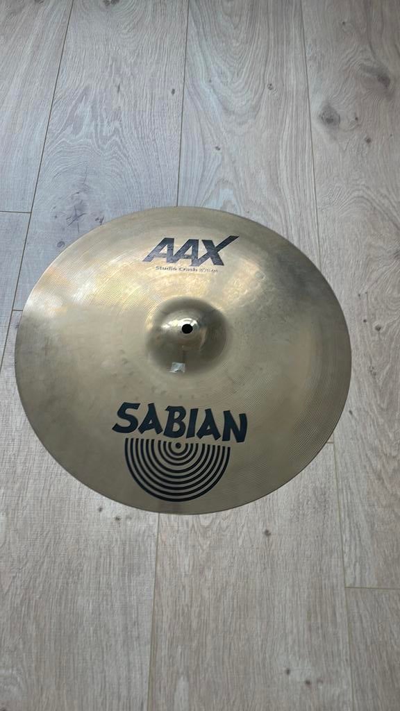 Sabian aax 16” studio crash, Muziek en Instrumenten, Ophalen of Verzenden, Gebruikt, Overige merken