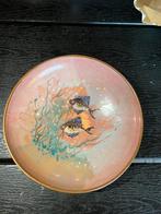 Emaille op Koperen Vis Schotel, Ophalen of Verzenden
