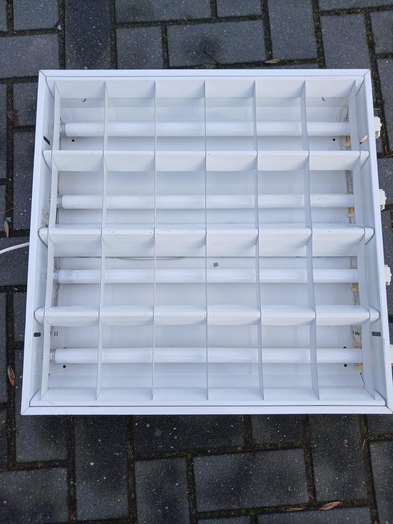 Plafond verlichting bak met TL, Doe-het-zelf en Verbouw, Bouwverlichting, Ophalen, Gebruikt, Minder dan 50 watt, Lamp met armatuur