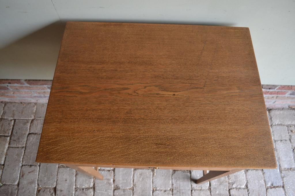 Prachtige antieke eiken houten Art Deco plantentafel., Verzenden