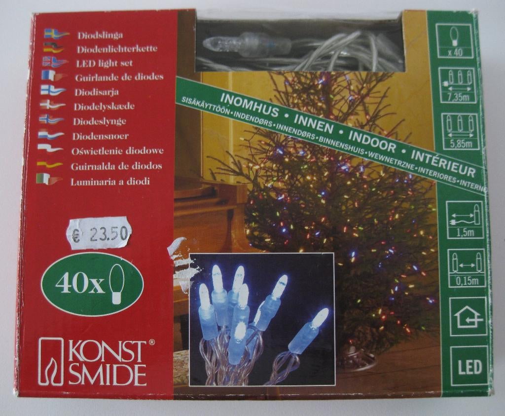 Kerst: Konst Smide Diodensnoer Kerstverlichting 40 led, Diversen, Kerst, Ophalen of Verzenden, Zo goed als nieuw