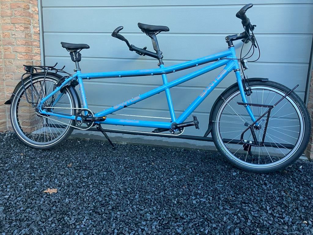 Santos Double Travel tandem maat M L Rohloff, Ophalen, 10 tot 15 versnellingen, Zo goed als nieuw, 47 tot 51 cm
