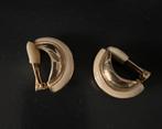 Mooie goudkleurige clip oorbellen, Ophalen of Verzenden, Zo goed als nieuw, Goud, Overige materialen