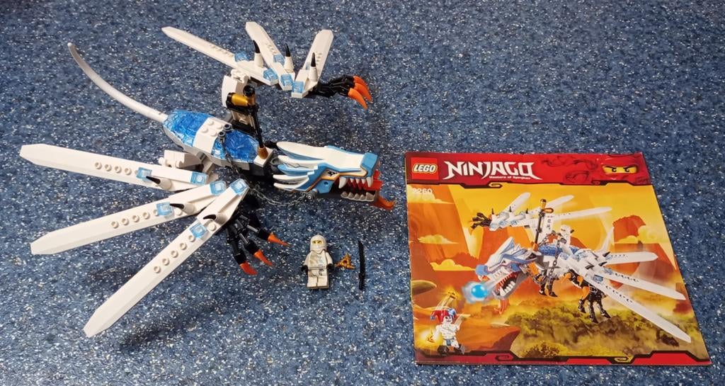 Lego Ninjago 2260 Ice dragon attack, Ophalen of Verzenden, Zo goed als nieuw, Complete set, Lego