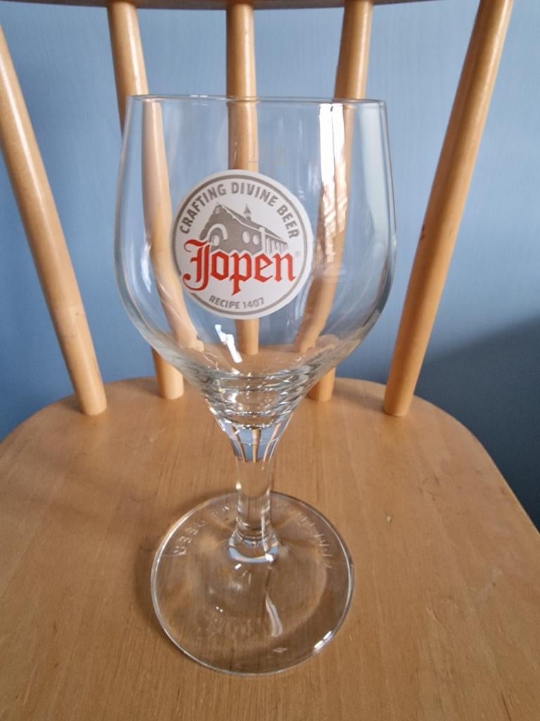 Mooi Jopen bierglas, Verzamelen, Biermerken, Ophalen of Verzenden, Zo goed als nieuw, Glas of Glazen