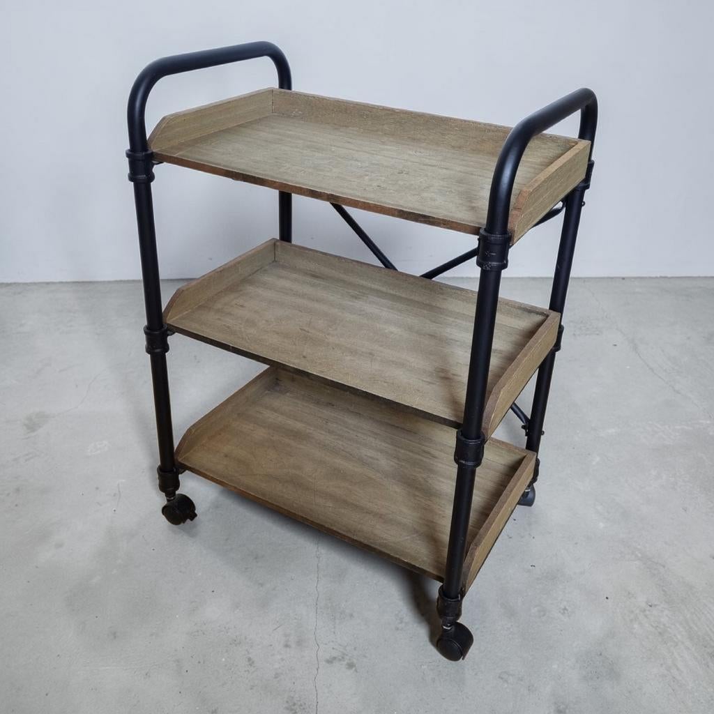 Industriele kast op wielen bakkerskast trolley serveerwagen, Ophalen of Verzenden, Rechthoekig, Minder dan 55 cm, 60 cm of meer