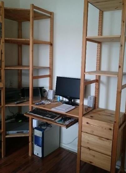 Ivar hoekkasten stellingkasten boekenkasten, Ophalen