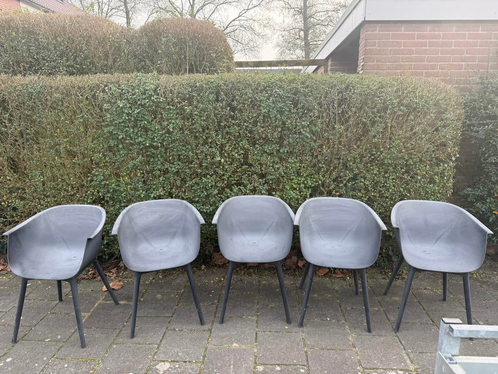 5 tuinstoelen intratuin, Ophalen, Zo goed als nieuw, Kunststof