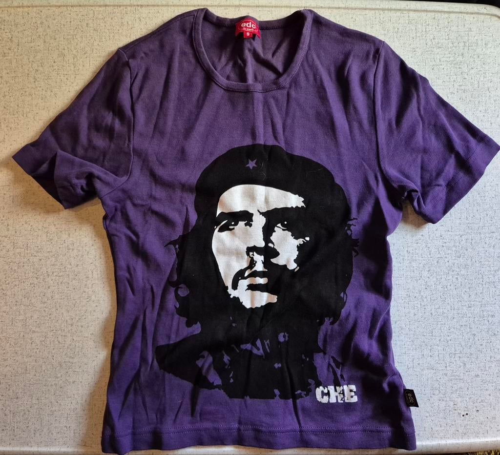 Che Guevara T-Shirt Paars - Maat S EDC, Maat 38/40 (M), Paars, Ophalen of Verzenden, Zo goed als nieuw