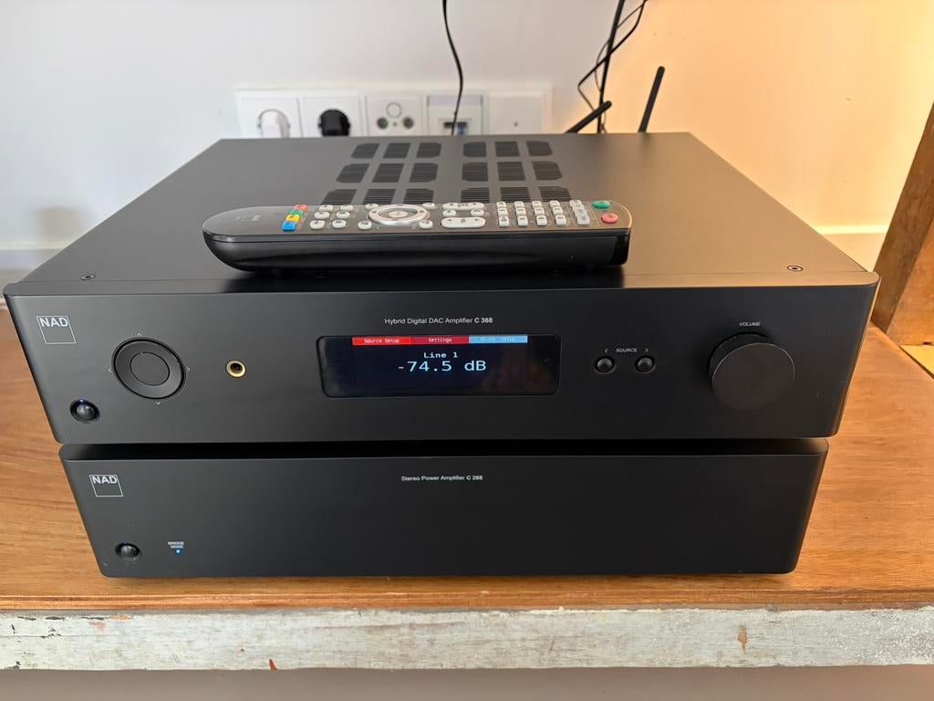 NAD C368 + C268 + MDC BluOS2 ook los te koop, Gebruikt, 120 watt of meer, Stereo, Ophalen