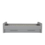 Grenen Bed WOOOD Bed Betongrijs Afmeting 53x219x95, Ophalen, Gebruikt, 90 cm, Eenpersoons