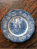 Vintage Liberty Blue bord Independence Hall - Staffordshire, Ophalen of Verzenden