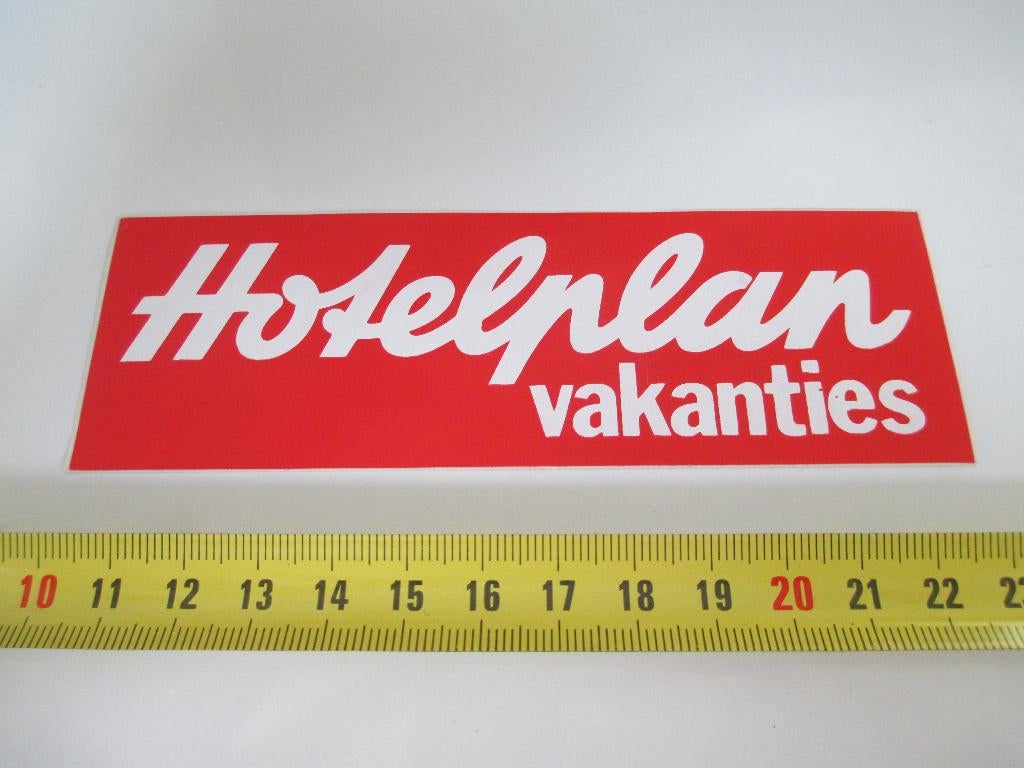 sticker Hotelplan Vakanties, Verzamelen, Ophalen, Zo goed als nieuw