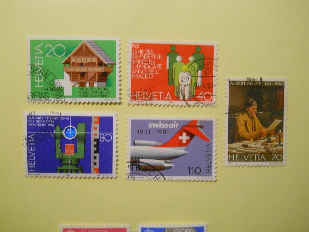 Zwitserland 1981 Jahreserreignisse serie Mi.1191-1195 gest., Ophalen of Verzenden, Gestempeld