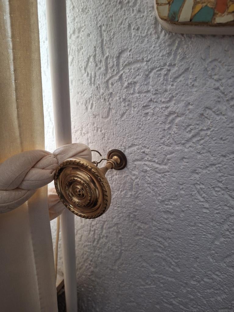 Koperen gordijn embrasse knoppen, Ophalen of Verzenden