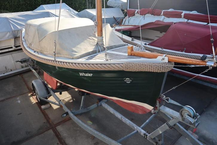 Zeilsloep Damarin Sail 570, Watersport en Boten, Open zeilboten, Gebruikt, Overige typen, 3 tot 6 meter, Polyester, Buitenboordmotor