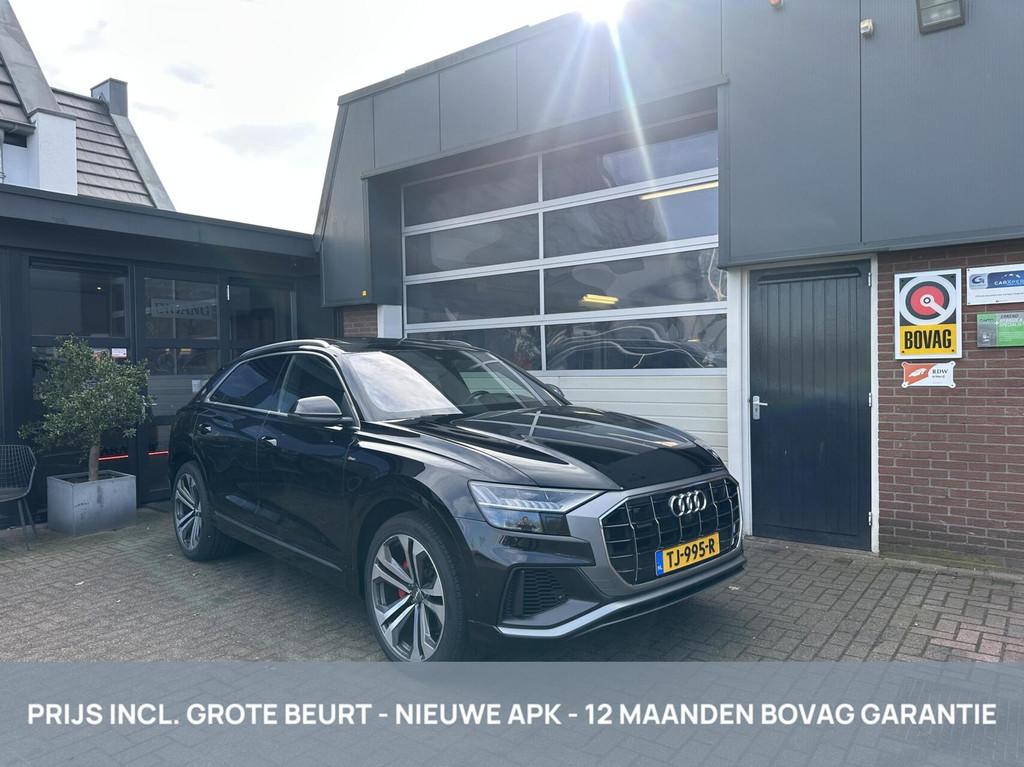 Audi Q8 50 3.0 TDI QUATTRO S-LINE NL AUTO/3500KG TH *ALL-IN, Automaat, 12 maanden, Gebruikt, Zwart