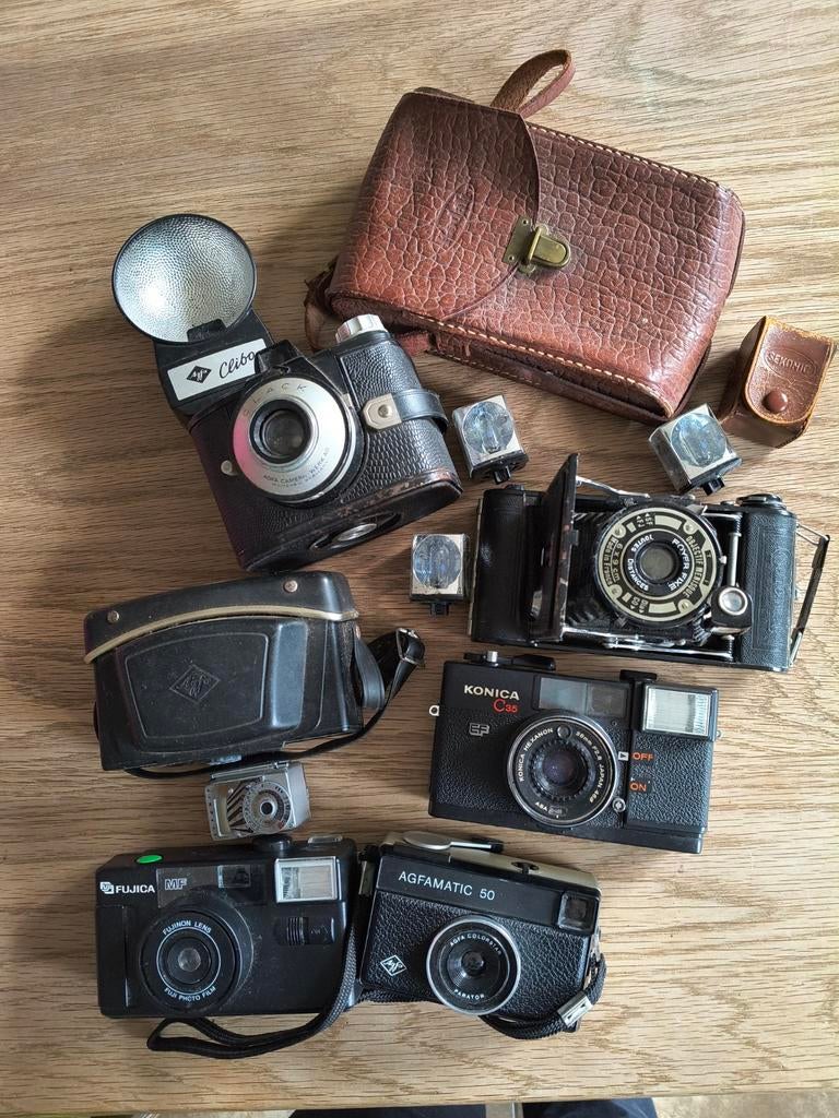 Verschillende oude vintage fototoestellen, Ophalen of Verzenden