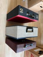 3 koffers voor opbergen van LP's, Cd's en Dvd's, Vinyl | Overige Vinyl, Ophalen of Verzenden, Gebruikt, 12 inch