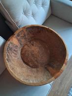 Houten oude schaal/olijfbak landelijk/sober! 50 cm., Ophalen, Hout, Gebruikt, Landelijk