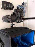 Praktica B200 analoge camera met Sigma lens en flitser, Ophalen of Verzenden, Gebruikt, Spiegelreflex, Overige Merken